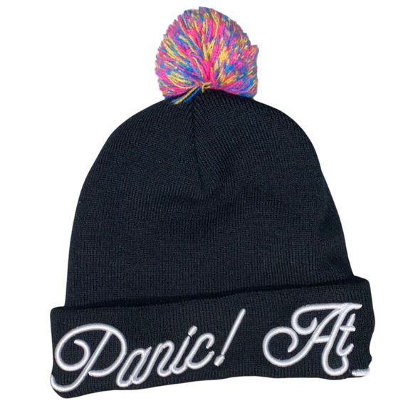 Panic! At The Disco Accessories - Panic! At The Disco | Neon Pom Pom Beanie